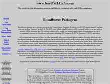 Tablet Screenshot of bloodbornepathogens.freeoshainfo.com