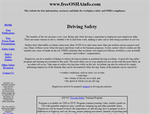 Tablet Screenshot of driving-safety.freeoshainfo.com